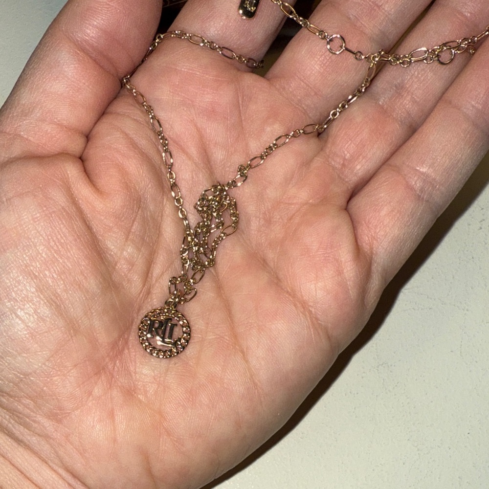 Ralph Lauren Rose Gold Pendant Necklace